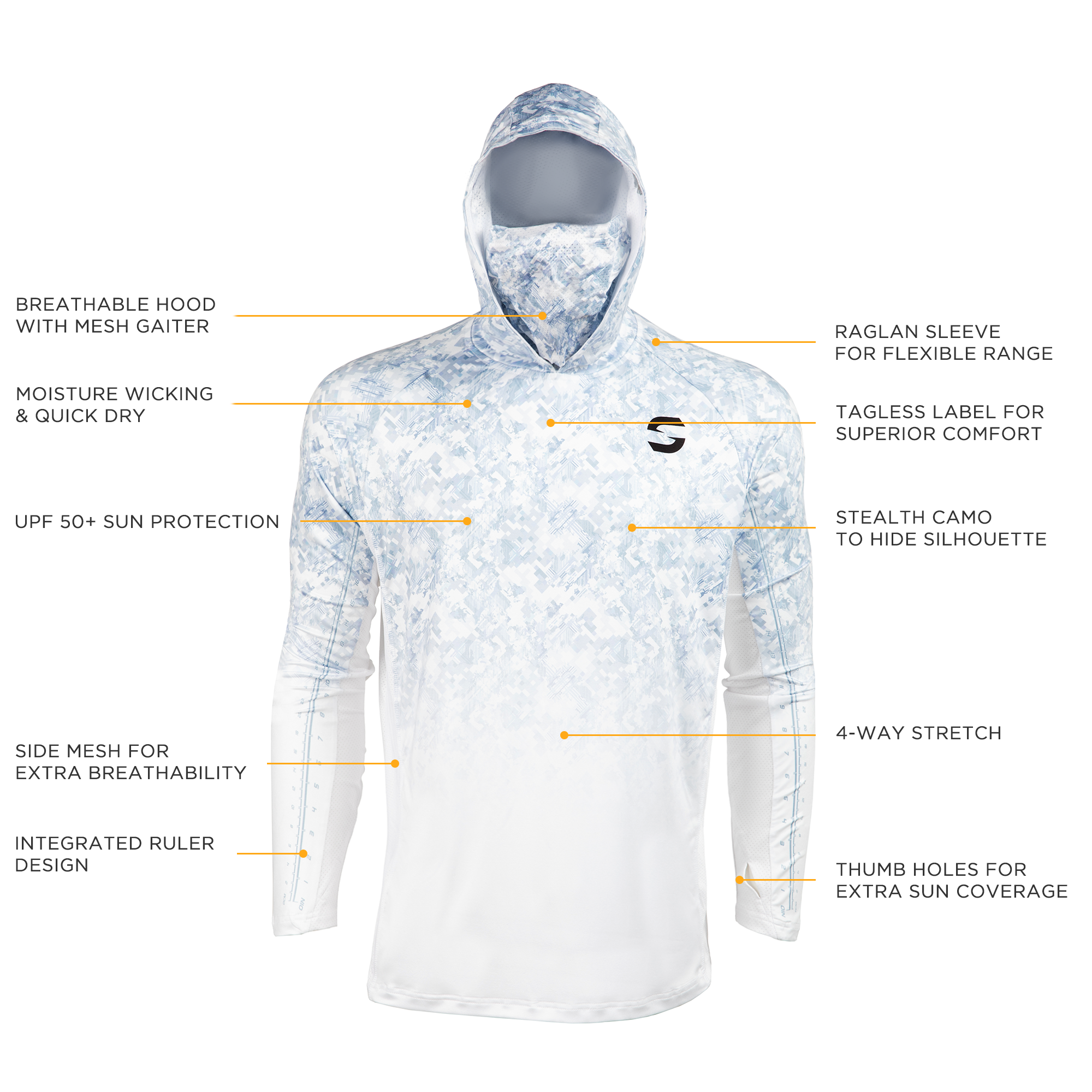 Stealth All Weather Performance Camo Hoodie